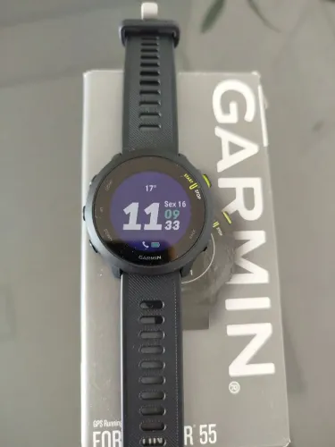 Garmin Forerunner 55 GPS - Impecável, Pouquíssimo Uso + Caixa Original