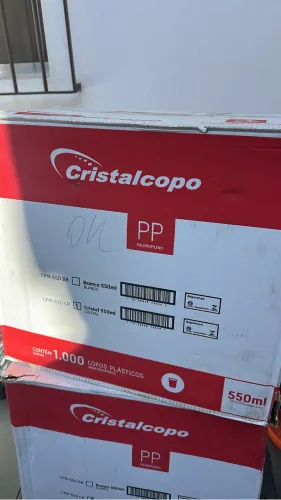 Copos Cristalcopo 2 mil copos 550ml