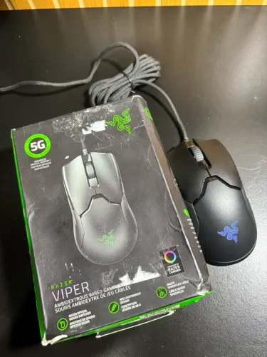 Mouse Gamer Razer Viper com fio 16.000 DPI