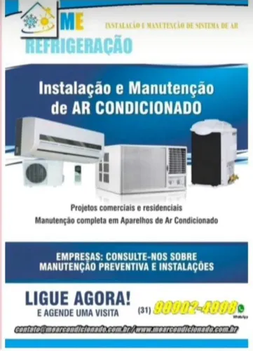 Ar condicionado com instalação