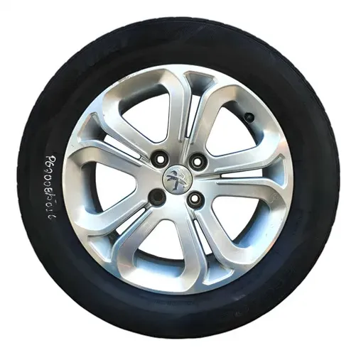Roda C/pneu Aro 16 Peugeot 2008 2015 2016 2017 Prateado
