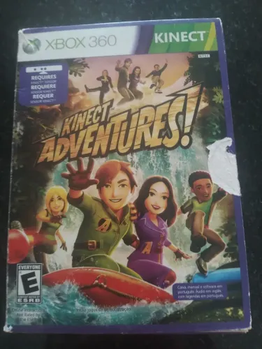 Kinect adventures para xbox 360, tem alguns arranhões mas funciona com outro jogo vanquis