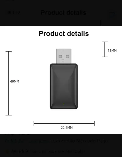 Adaptador CarPlay 2 em 1 conversor automático
