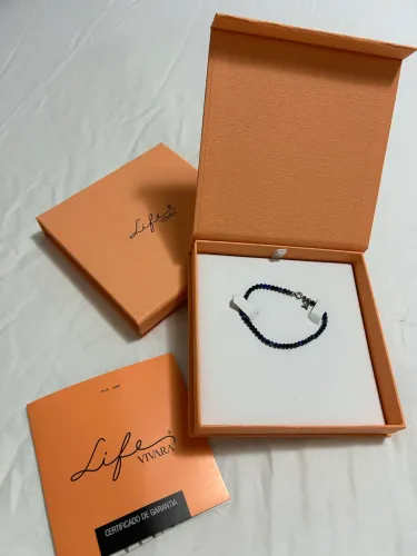 Pulseira Life Vivara Shambala Lápis Lazuli e Prata 925