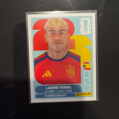 Figurinha Yamal Borda Branca - Copa do Mundo 2026