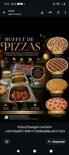 buffet de pizzas . 