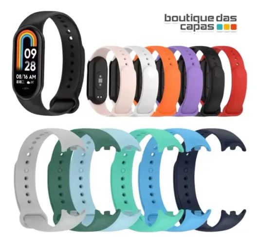 PULSEIRA SILICONE XIAOMI MI BAND 8 9 10