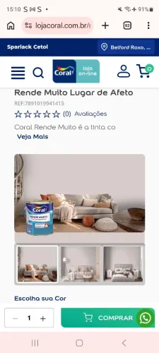Lata de tinta coral 3,2l