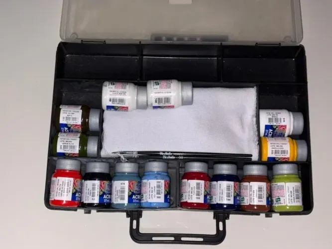 Kit de tintas de tecido