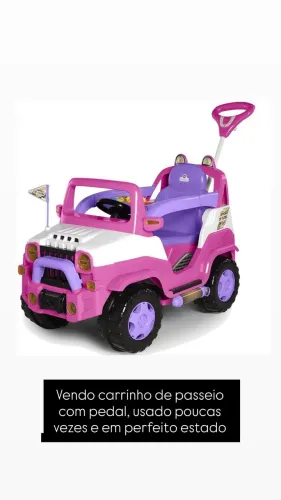 Vendo carrinho de passeio com pedal 
