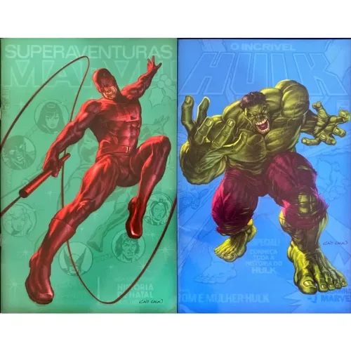Grandes Revistas 3 e 5: Superaventuras Marvel e O Incrível Hulk - Ed. Heroica