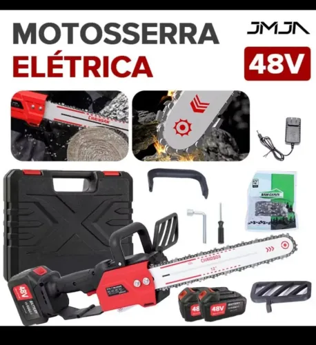 Motosserra elétrica a bateria 