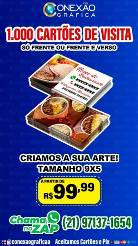 Cartão de visita personalizado