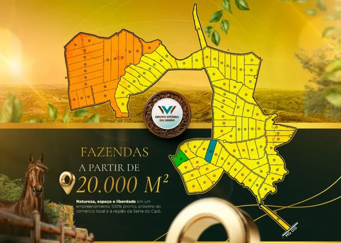 Fazendinhas a partir de 20.000m² em São José de Almeida - Jaboticatubas 