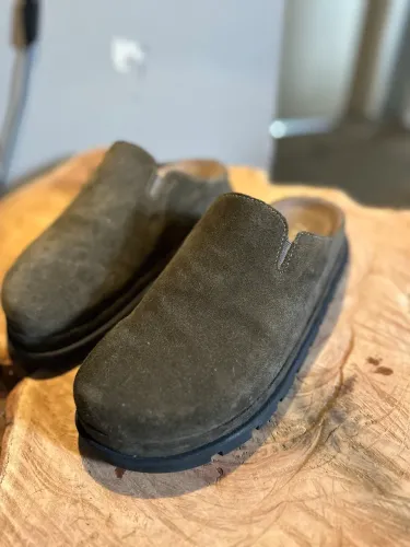 Nike masculino Zara estilo Birkenstock em Couro