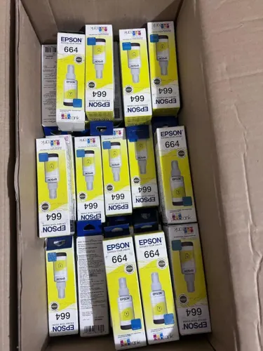 LOTE DE REFIL EPSON 664 AMARELO 39 PEÇAS