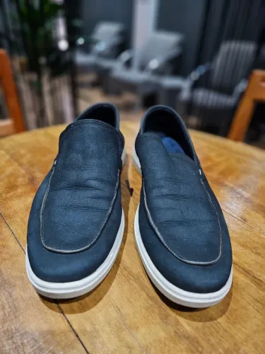 slip-on masculino da linha democrata tulum, confeccionado em couro número 43