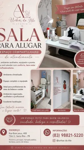 Sub alugo, Studio todo montado. Ideal para profissionais da área da beleza .