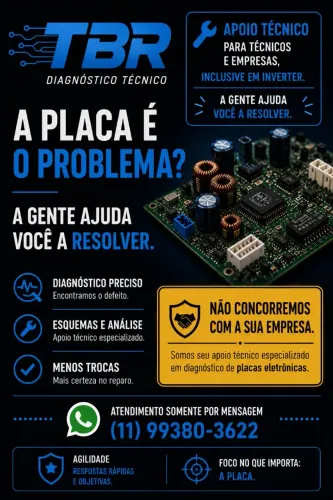 Reparo de placas eletrônicas, inclusive inverter.