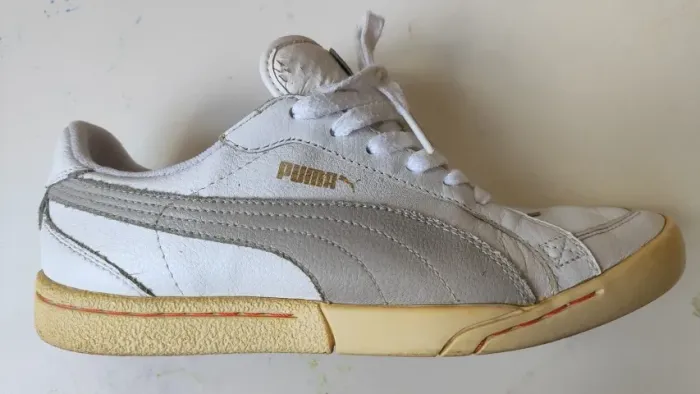 Tenis Puma Branco Couro 39