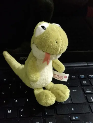 Lagarto de pelúcia marca alemã NICI de alta qualidade