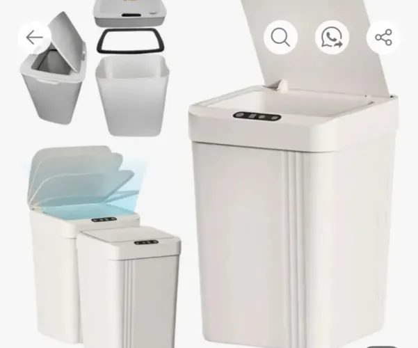 Lixeiro com sensor