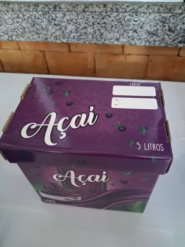 Caixa papelão impermeável para sorvete ou açai. Excelente qualidades.