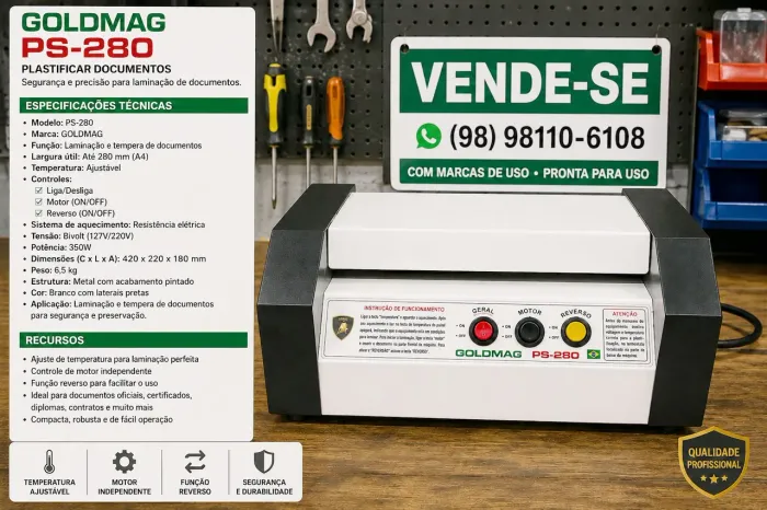 Plastificadora Laminadora Profissional