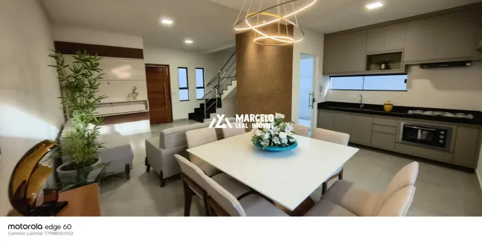 Casa Duplex semi mobiliada com 3 Suítes em Condomínio Fechado em excelente local