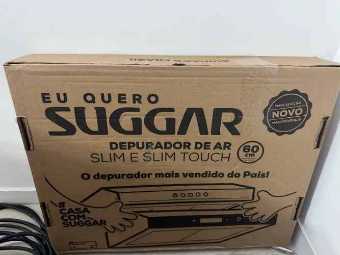 Depurador e exaustor de ar slim 60cm prata Suggar