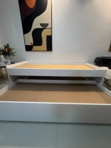 Cama de solteiro com auxiliar - MDF de alto padrão