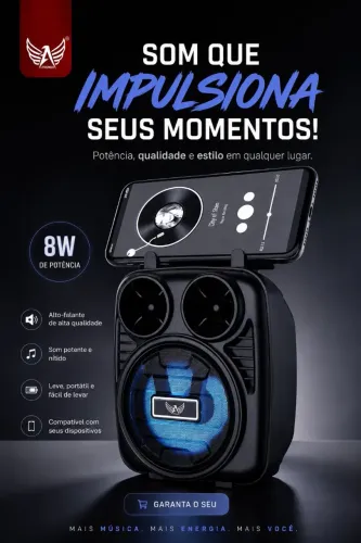 Caixa de Som portátil