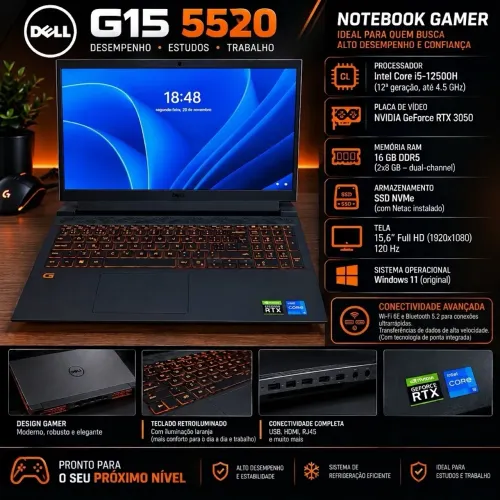 Notebook Gamer Dell G15