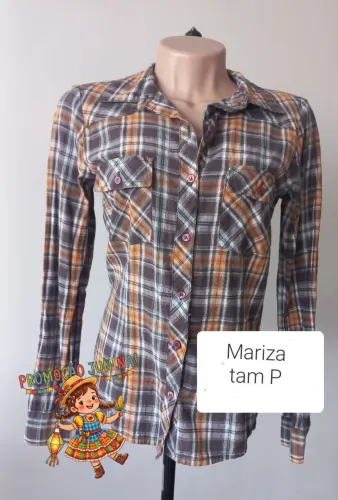 Camisa xadrez feminina