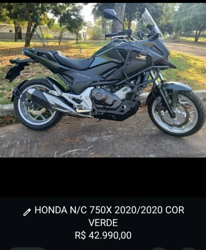 HONDA N/C 750X 2020/2020 COR VERDE