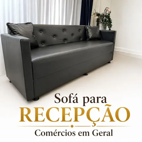 SOFÁ 3 LUGARES, RECEPÇÃO, BARBEARIA, Comércio!