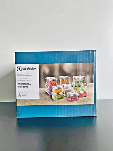 Kit 10 Potes Herméticos de Plástico Electrolux Novos