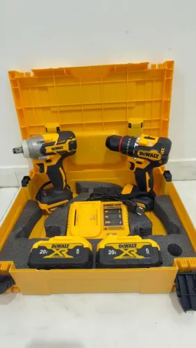 KIT DeWalt XR 20V PARAFUSADEIRA+CHAVE DE IMPACTO
