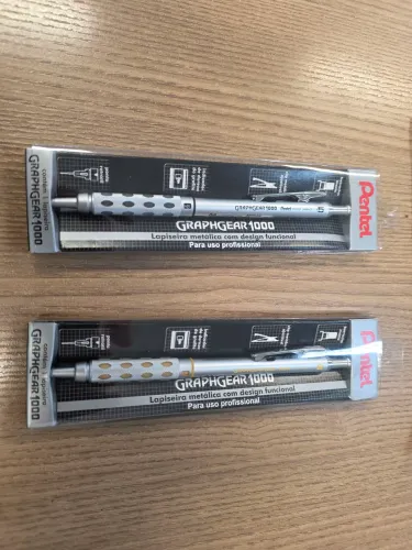 Lapiseira Pentel GraphGear 1000 (0.5mm ou 0.9mm) - Nova na Embalagem Original