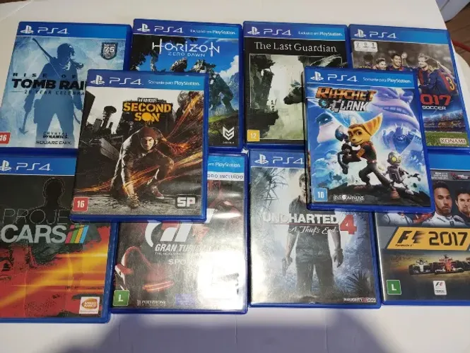 10 Jogos Usados Ps4 Excelente Estado Tom Raider Gran Turismo (Usado)
