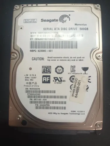 Vendo 1 HD usados da marca Seagate