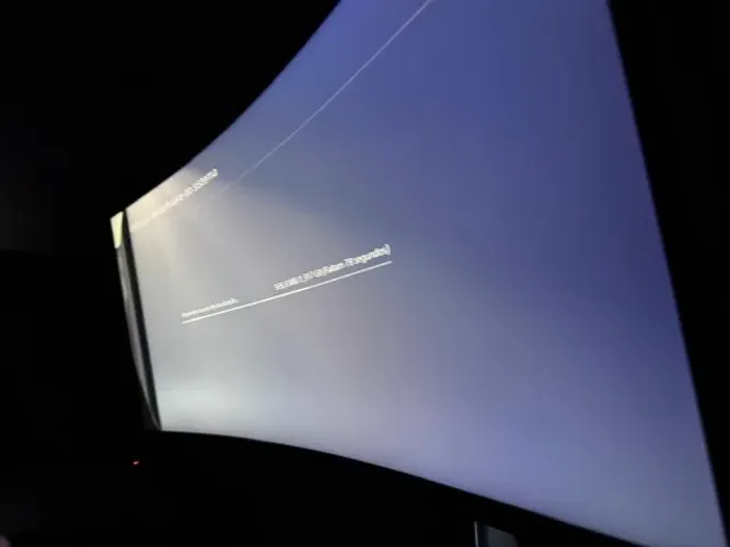 Monitor LG CURVO 180HZ - Tela queimada