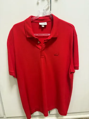 Blusa polo Lacoste - vermelha