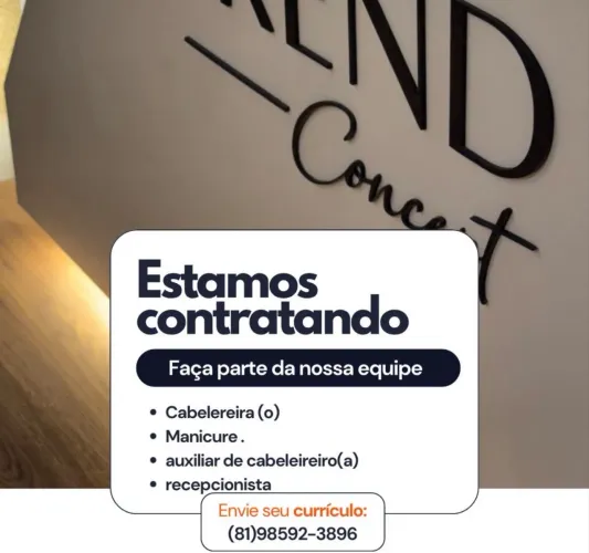 Contrata-se área salão de beleza 