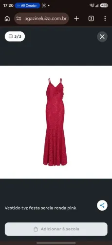 Vestido de Festa TVZ - Sem uso