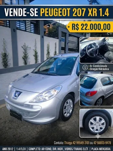Peugeot 207 XR 1.4 Flex 8V 5P 2012
