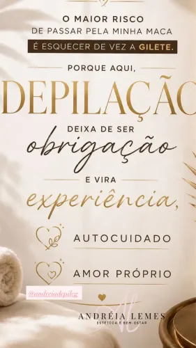 Estética, depilação e bem estar!
