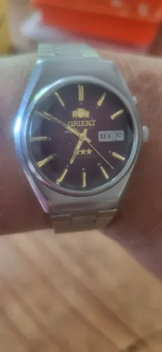Relógio oriente automático anos 70 revisado