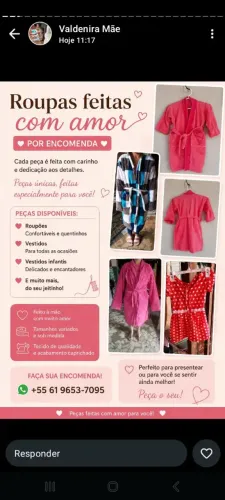 Consertada se roupas