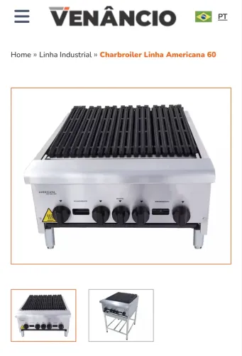 Char broiler Venâncio CGG60